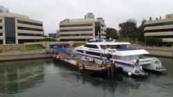 The Catalina Express boat departing from Long Beach